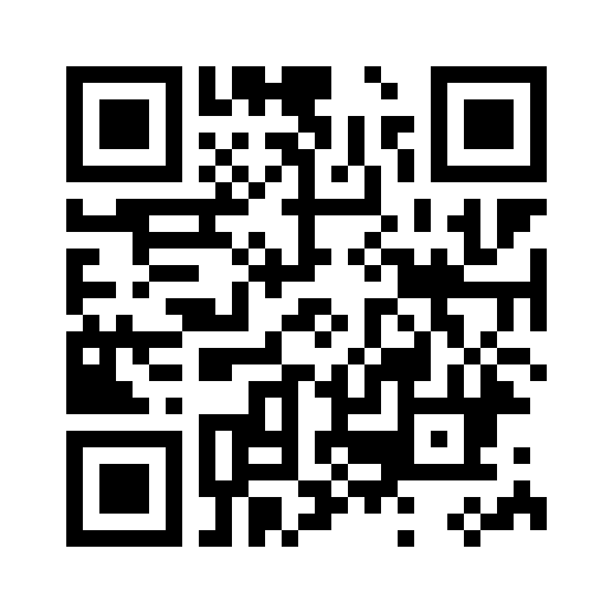 インフルエンザ予防接種WEB予約サイトのQRコード